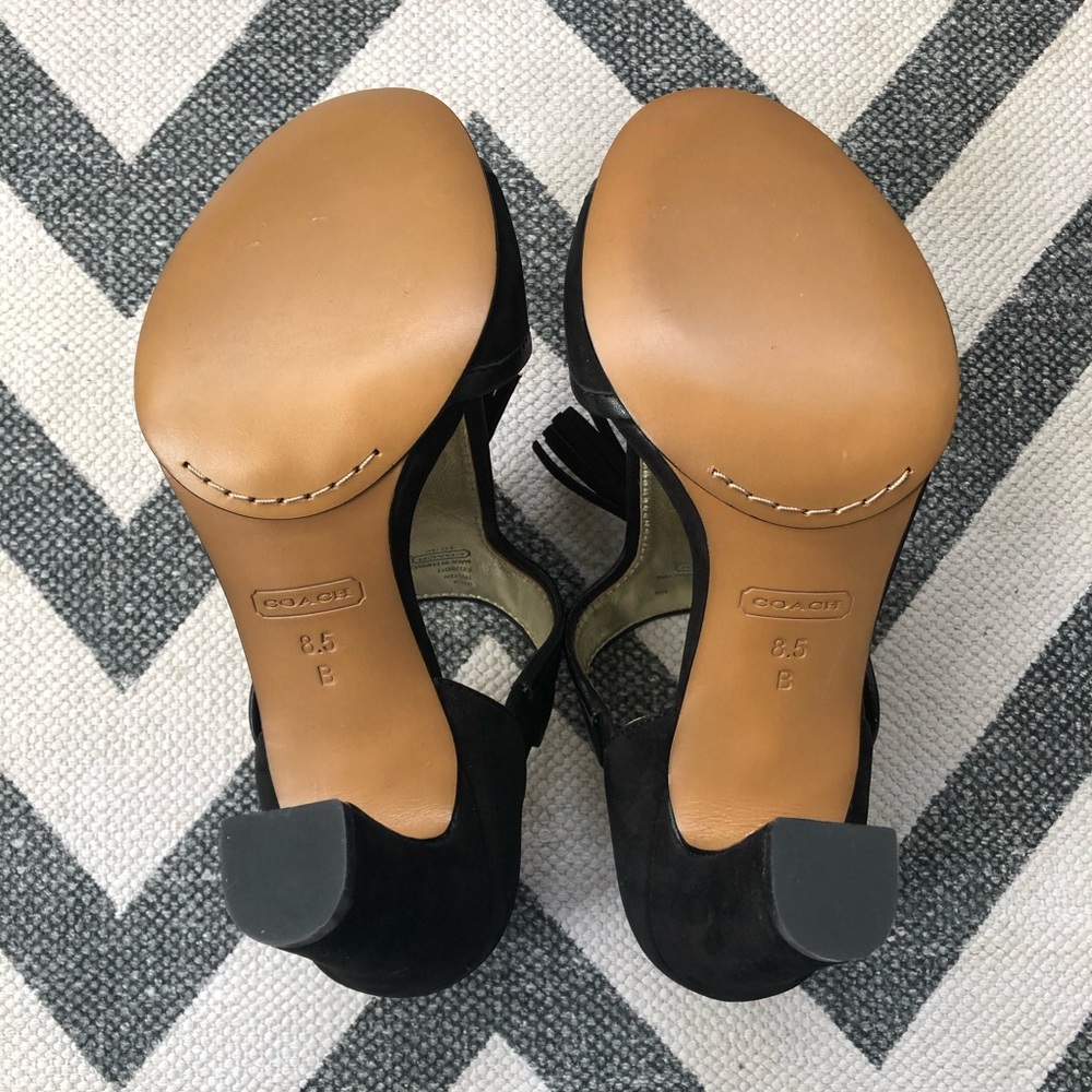 NWOT | Ladies Tstrap Coach Heels - Picture 6 of 8